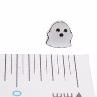 Body Clickers implant grade titanium flat back character push fit threadless tops in 14g to 20g gauges, shown in various sizes.