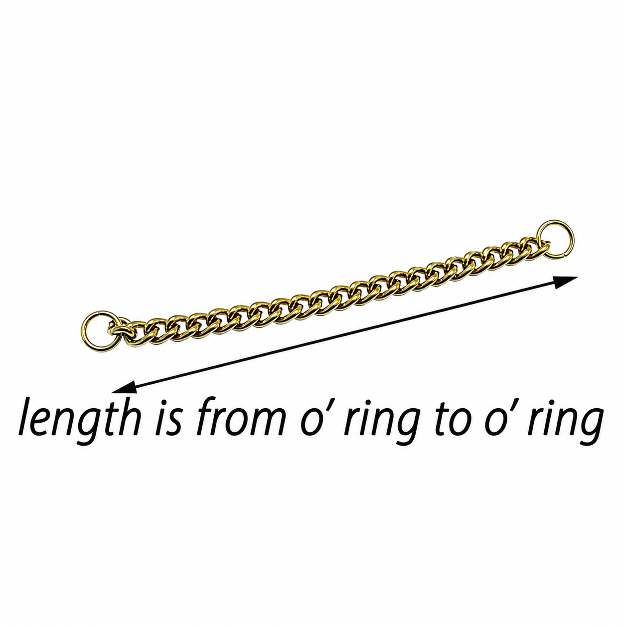 Titanium Flat Chain - Nose/ Ear Add on