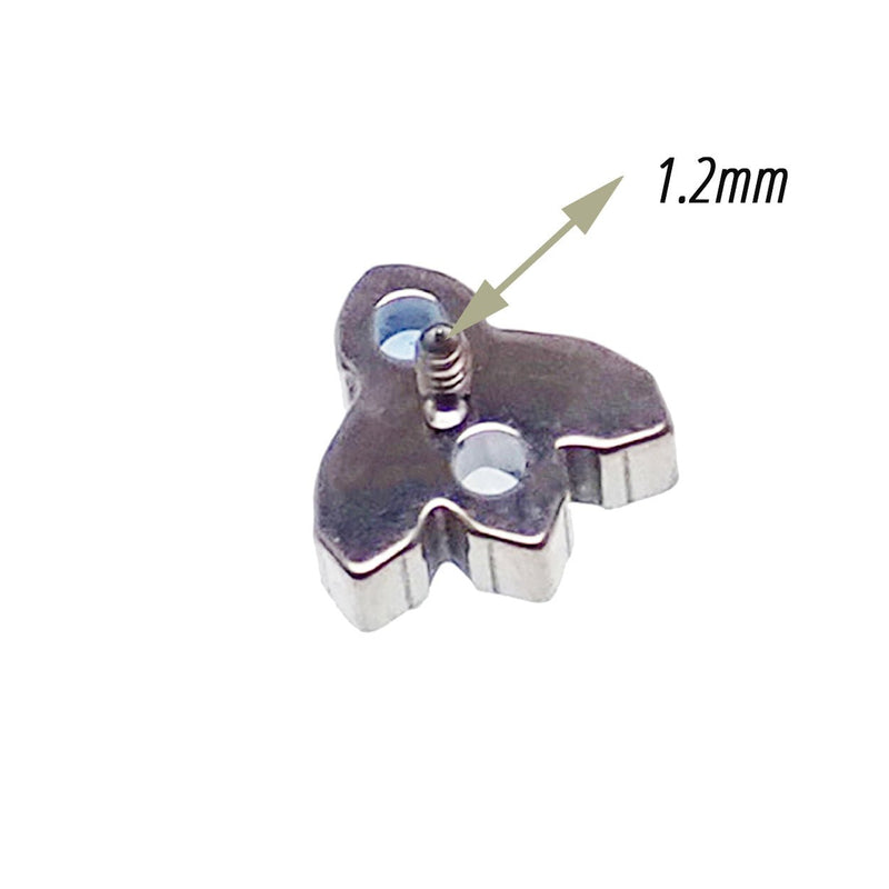 Cute Bug Opal & CZ Titanium Top Dermal 14g - Body Clickers Body Jewelry