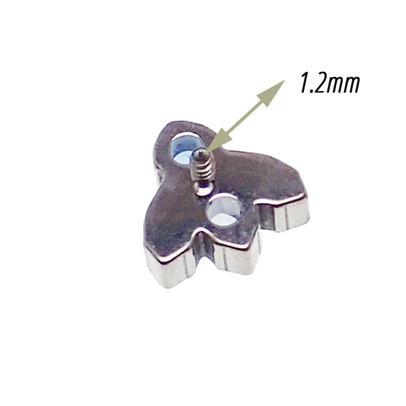 Cute Bug Opal & CZ Titanium Top Dermal 14g