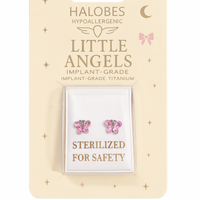 Sterilized Titanium Earrings • Implant-Grade  Butterfly Earrings