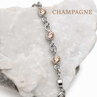 Titanium & CZ Add on Piercing Chain 32mm or 38mm
