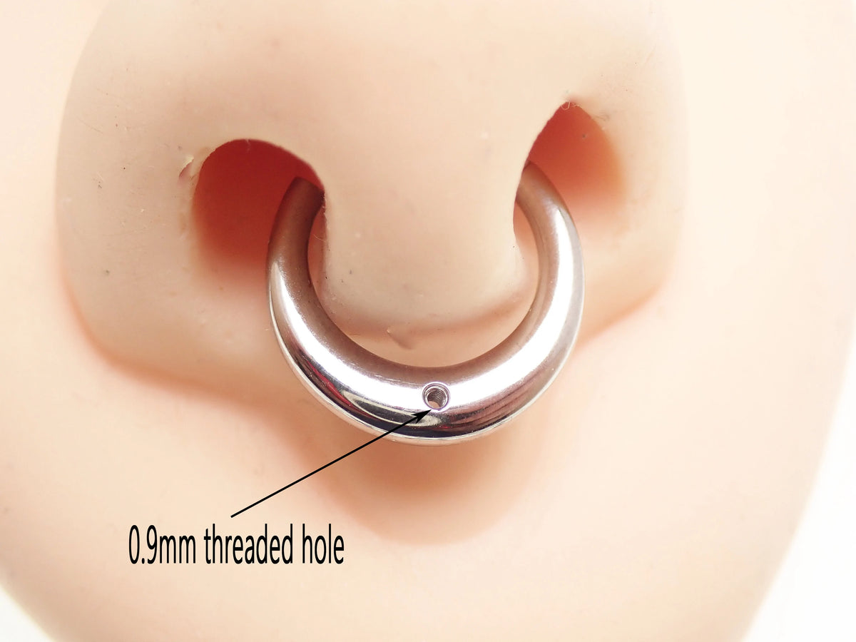 Implant Titanium Chunky Opal Clicker – 16G/14G