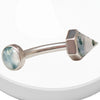 16G Moss Agate Curved Barbell – Implant Grade Titanium