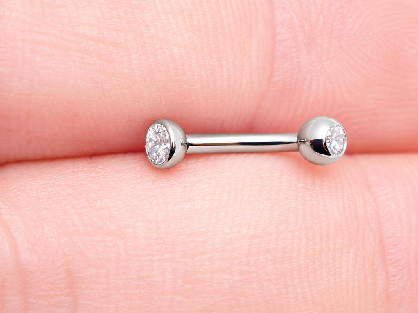 CZ threadless Curve 16g 6mm or 8mm