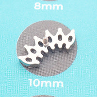 Helix Curve Titanium Flatback Labret Piercing