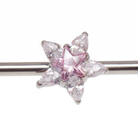 Implant Grade Titanium CZ Star Industrial Piercing