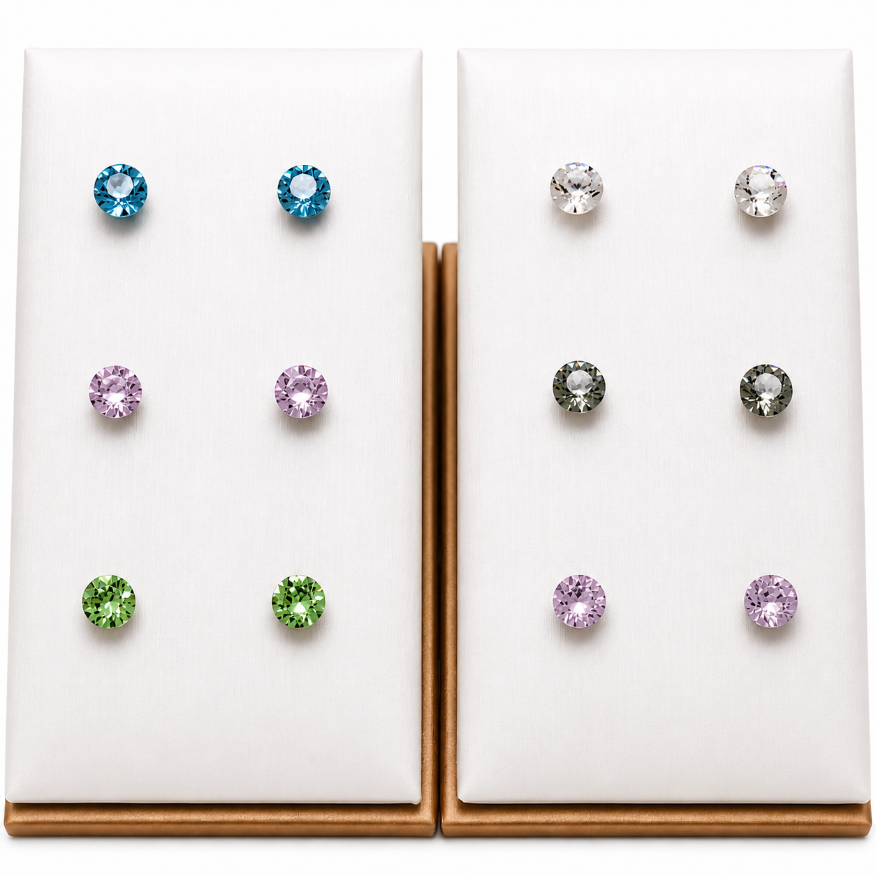 Implant Titanium CZ Earrings Pair 20g- CZ Color Options