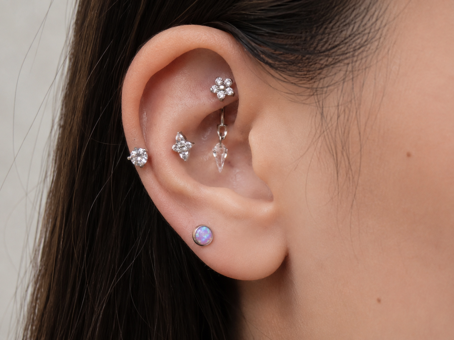 16g Titanium Horsehoe Ring
