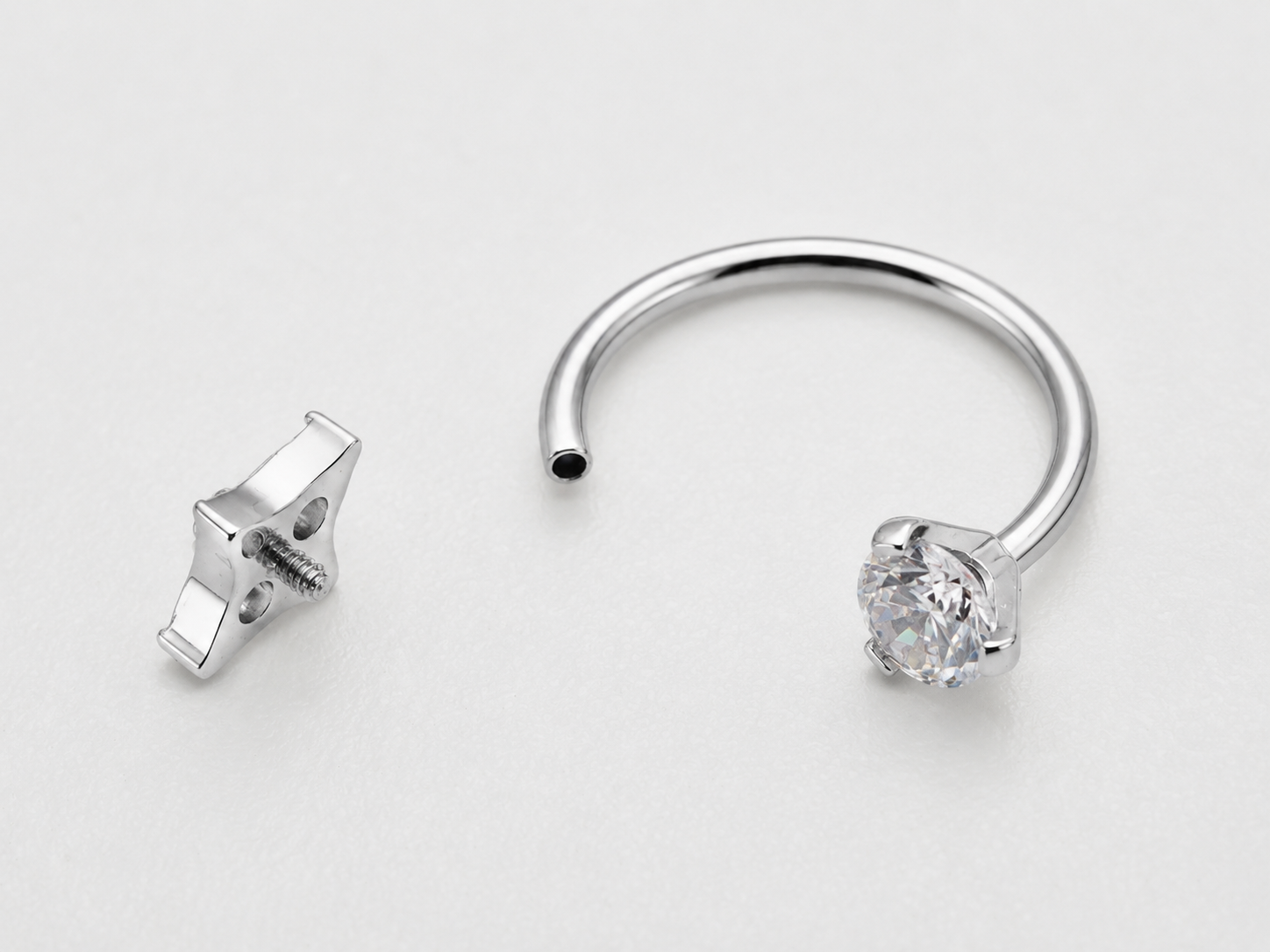 16g Titanium Horsehoe Ring