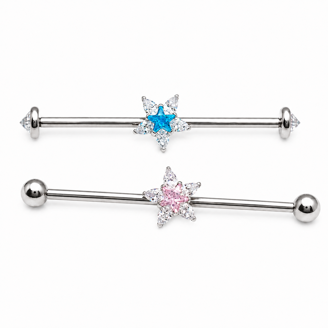 Implant Grade Titanium CZ Star Industrial Piercing