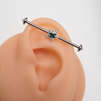Implant Grade Titanium CZ Star Industrial Piercing
