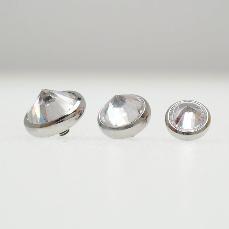 14g/1.2mm thread Internally Threaded CZ top