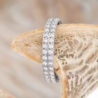 Implant Grade Titanium Double Row CZ Conch, Helix Clicker- 16g 12mm