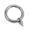 Titanium 4mm Spike Charm - Fits up to 10g Hoops! - Body Clickers Body Jewelry