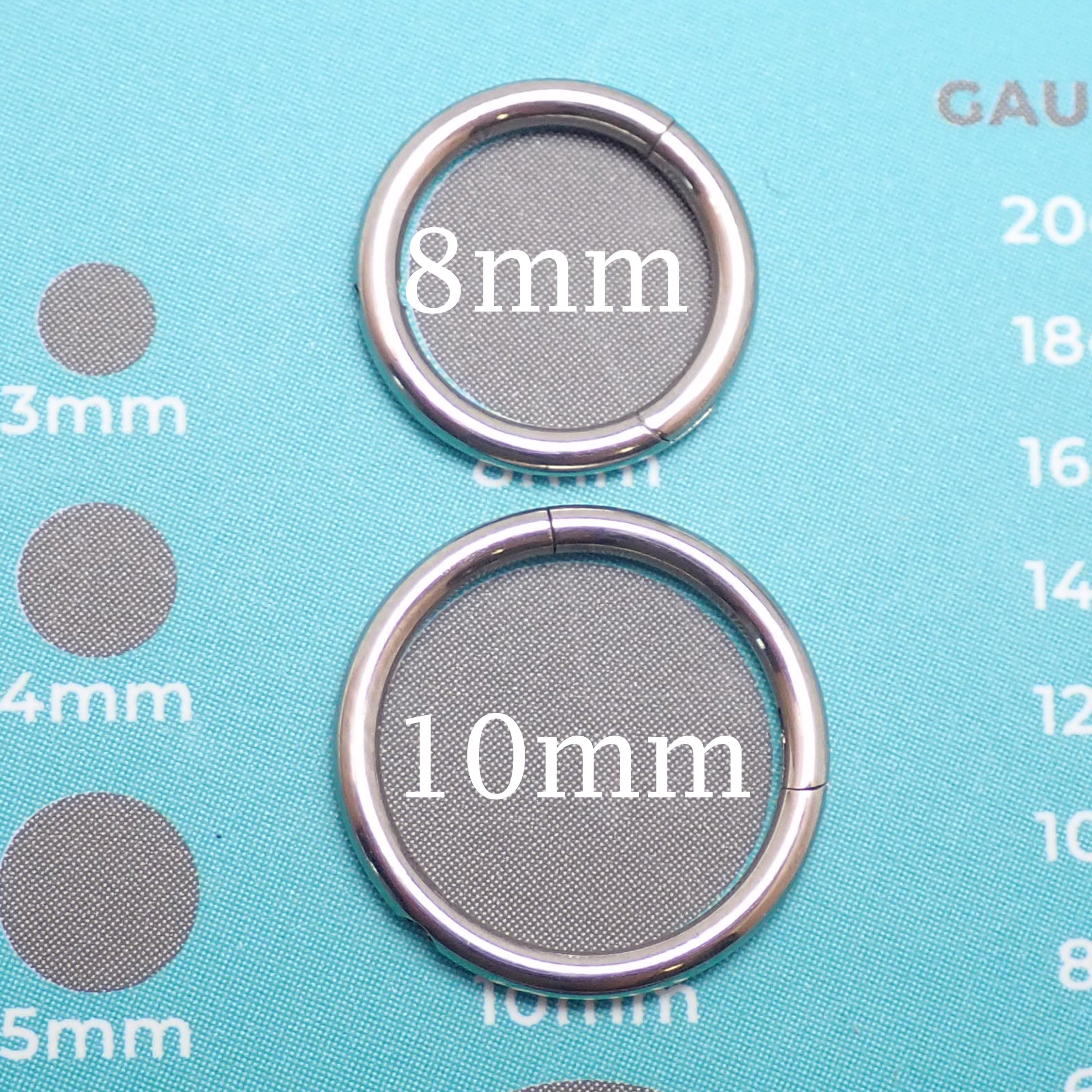 Implant Titanium 0.9mm Drilled Clicker – 16G-0.9mm hole