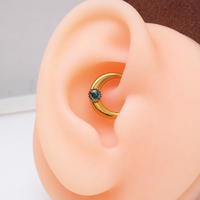 Implant Titanium Chunky Natural Stone Clicker – 16G/14G