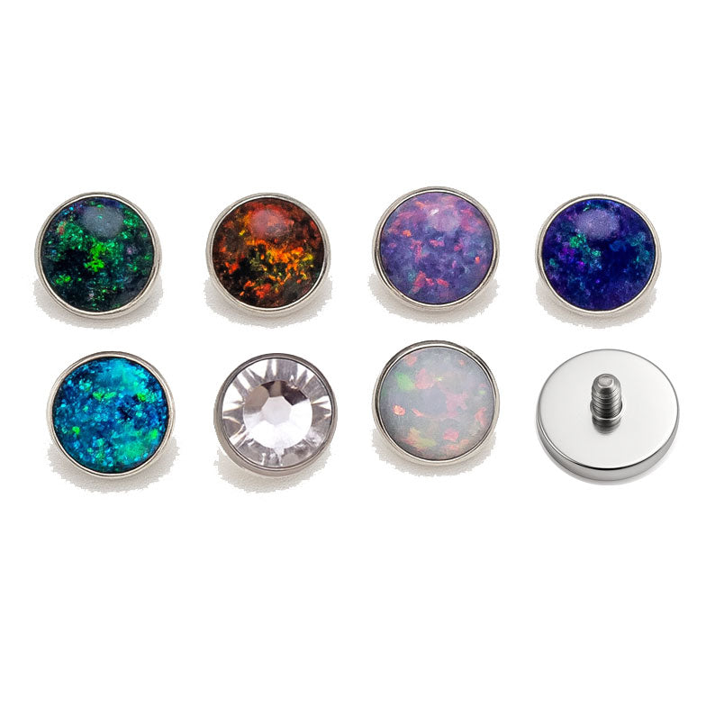 8mm Replacement dermal /belly/ tongue topper 14g