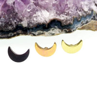 14g Titanium Flat Back Labret Post or Dermal Top- 1.2mm thread