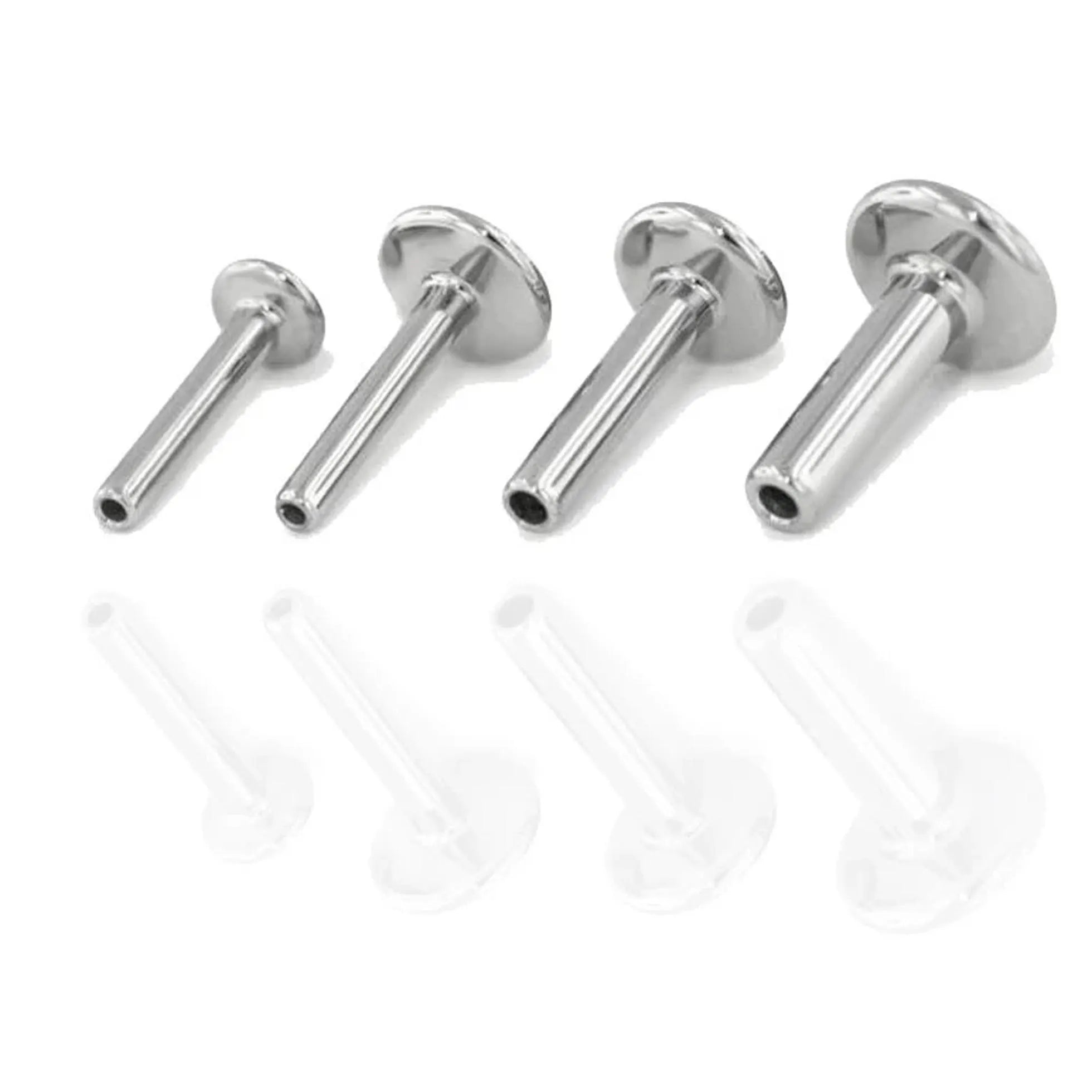14g Titanium Flat Back Labret Post or Dermal Top- 1.2mm thread