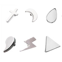 14g Titanium Flat Back Labret Post or Dermal Top- 1.2mm thread
