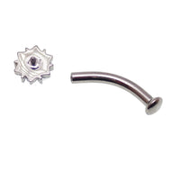 Floating Titanium Belly Bar Piercing 14g