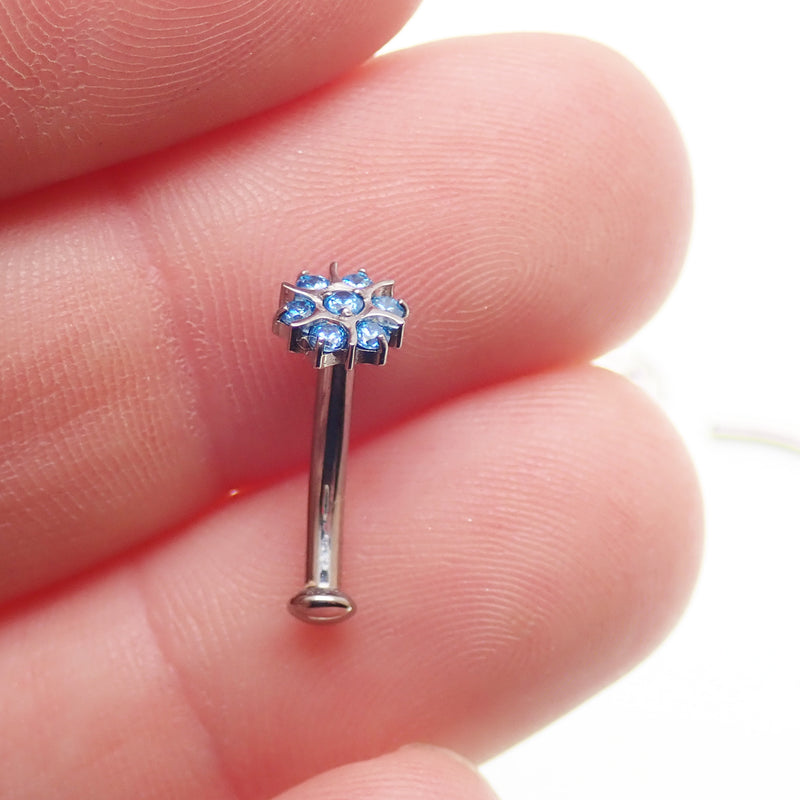 Floating Titanium Belly Bar Piercing 14g