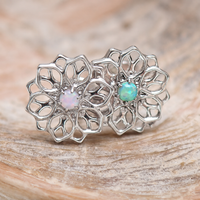 Implant Titanium Greek Key Flatback Piercing, Internally Threaded