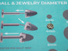14k Sun top / Titanium Flatback Push fit Piercing
