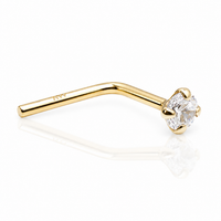 14K Nose piercing 2mm CZ