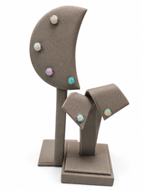 Implant titanium Hypoallergenic 6mm Opal Earrings