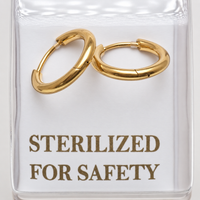 Sterilized Titanium Earrings • Implant-Grade Chunky Hoop Earrings