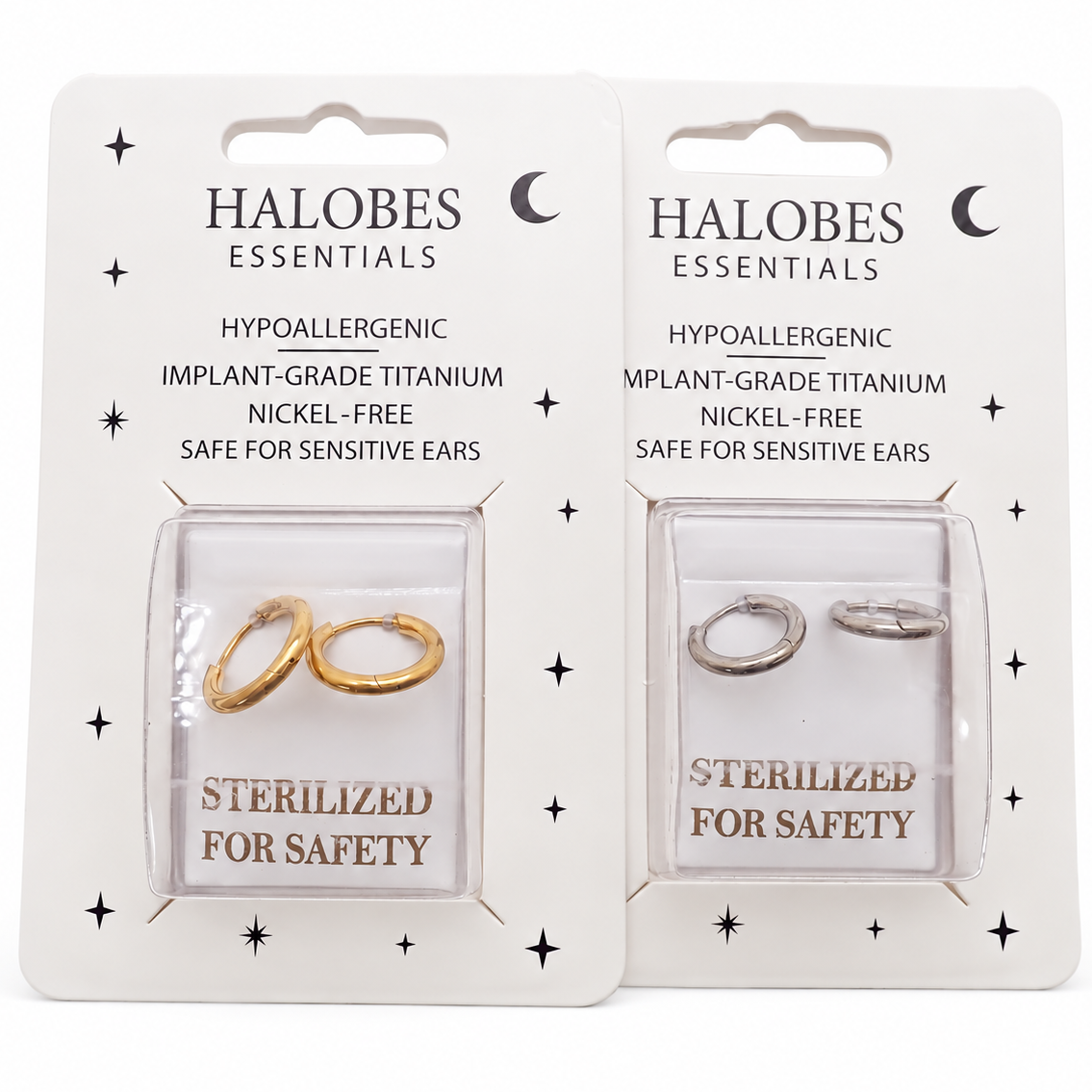 Sterilized Titanium Earrings • Implant-Grade Chunky Hoop Earrings