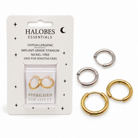Sterilized Titanium Earrings • Implant-Grade Chunky Hoop Earrings