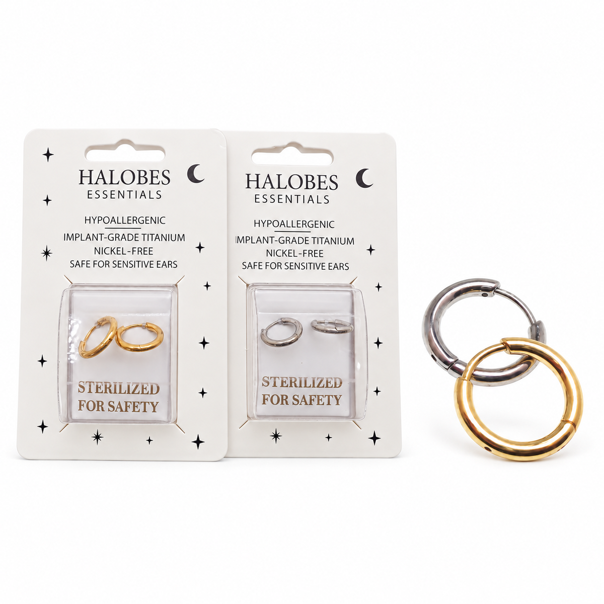 Sterilized Titanium Earrings • Implant-Grade Chunky Hoop Earrings