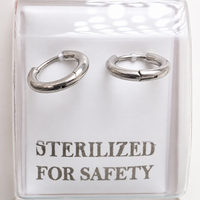 Sterilized Titanium Earrings • Implant-Grade Chunky Hoop Earrings