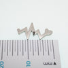 Heart Beat Titanium Flatback/ Labret Piercing 18g, 16g, 14g
