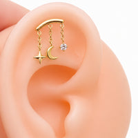 Hidden Helix Titanium Flatback 18g, 16g, 14g