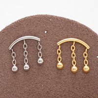 Implant Grade Titanium Dangle Hidden Helix Push-Fit Flatback Piercing