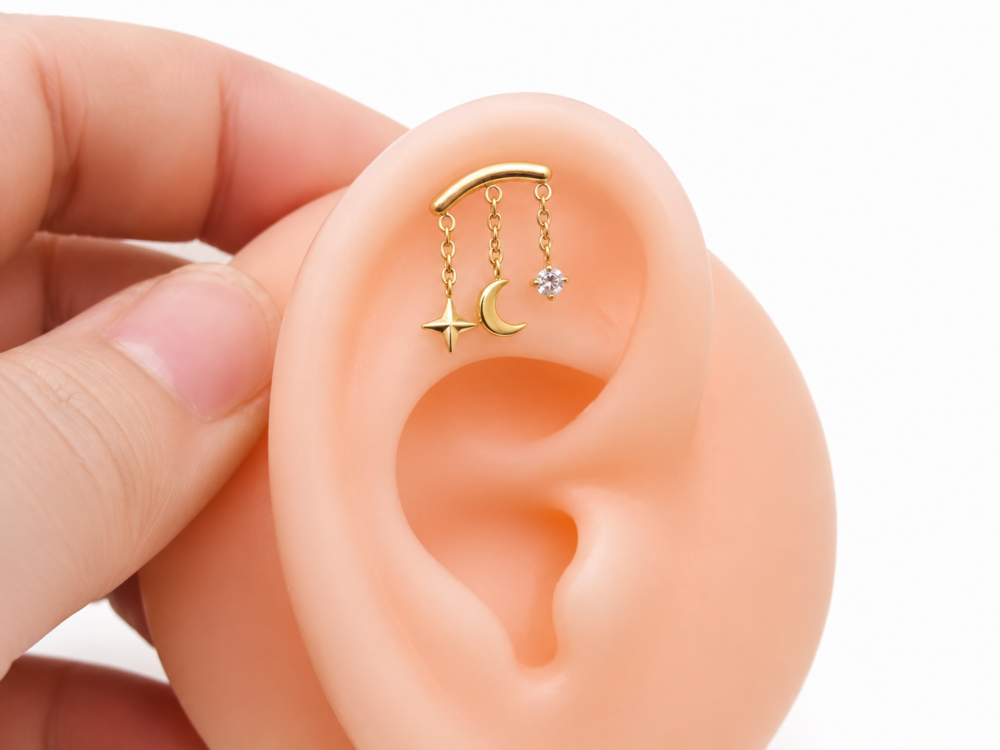 Hidden Helix Titanium Flatback 18g, 16g, 14g