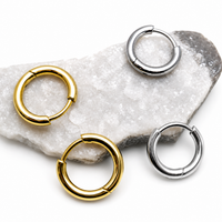 Implant Titanium Hoop Earrings- 20g, 8mm or 10mm- Sold in Pairs