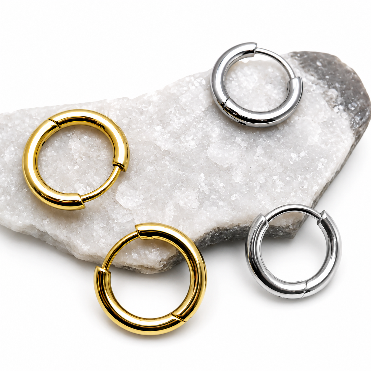 Implant Titanium Hoop Earrings- 20g, 8mm or 10mm- Sold in Pairs