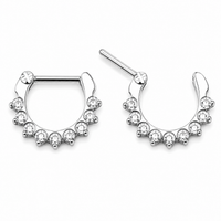 Swarovski Clear Crystal Crown Clicker 16g