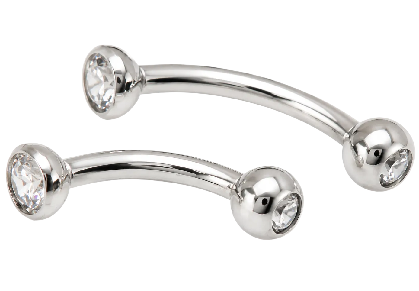 CZ threadless Curve 16g 6mm or 8mm