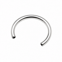 Internally Threaded- Horseshoe Titanium Circular Ring