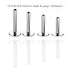 14k Sun top / Titanium Flatback Push fit Piercing