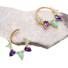 Kiwi Opal PVD gold Titanium Clicker piercing
