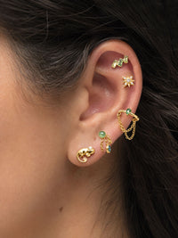 Chameleon Titanium Flatback/ Labret Piercing 0.9mm Thread
