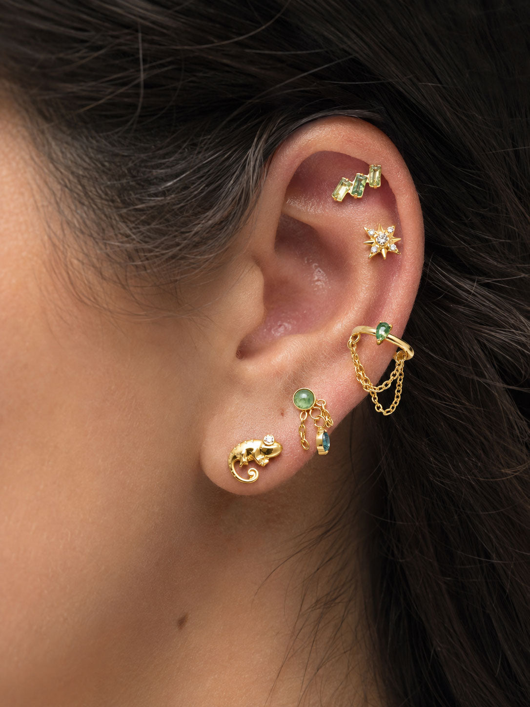 Chameleon Titanium Flatback/ Labret Piercing 0.9mm Thread