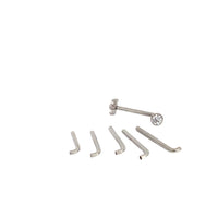 Magpie Body Jewelry 14g internally threaded J-bar Christina piercing with 1.2mm thread and 12mm length, body jewelry for piercing.